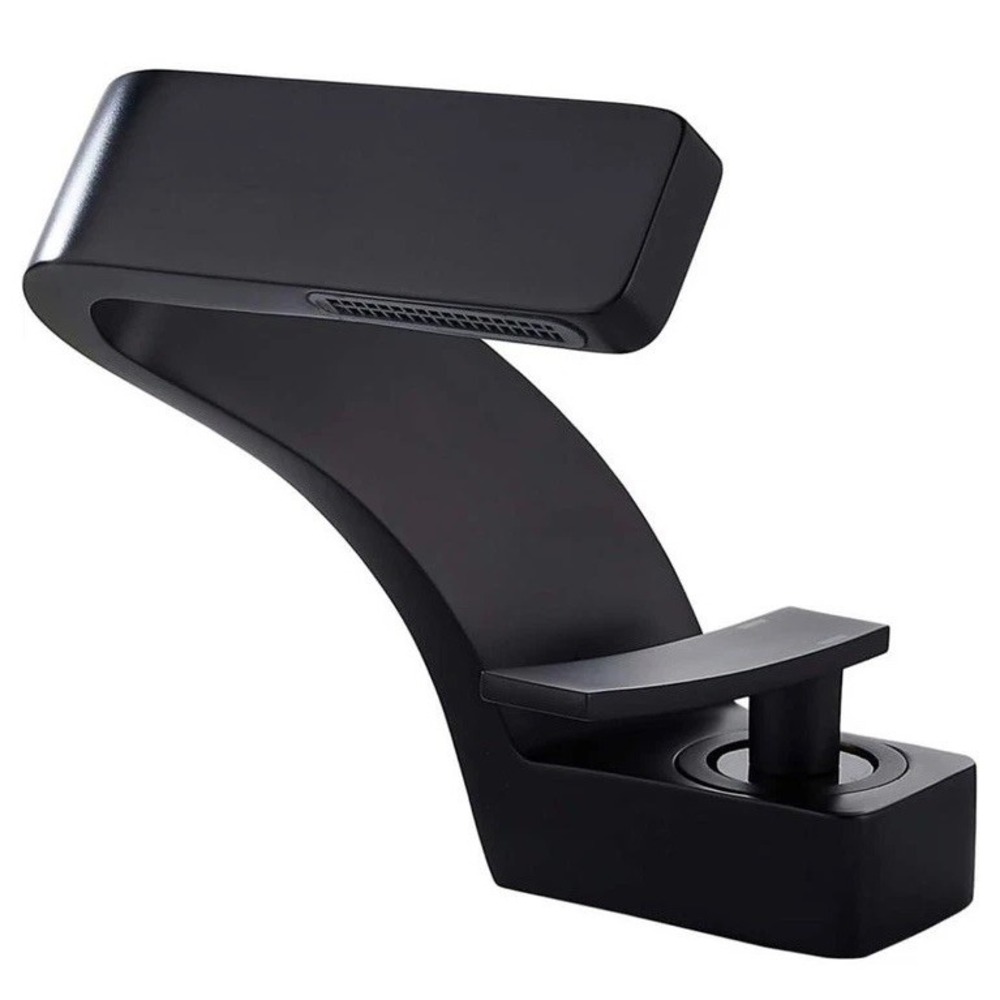 Becola Waterfall Bathroom Sink Faucet Matte Black Brass Single Handle Open Box